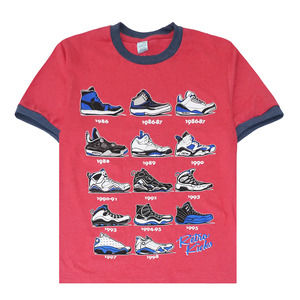 Retro Kicks Men's Evolution Of Air Jordan Shoes Throughout The Years Tee T-Shirt